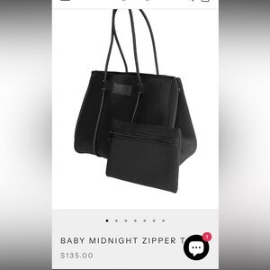 Bag and Bougie BABY MIDNIGHT ZIPPER TOTE
